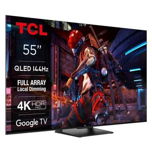 Telewizor TCL 55C745 55" QLED 4K 144Hz Google TV Full Array Dolby Vision