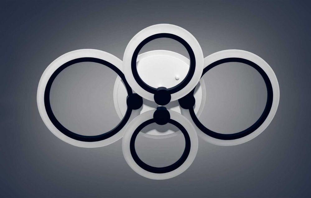 Led022/4 50Вт з підсвіткою люстра смарт лед світильник з пультом