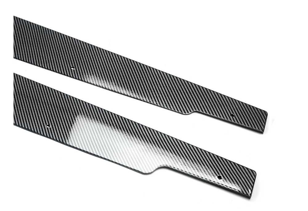 Dokładki Listwy Pod Progi BMW E90 E91 E92 E93 CZARNY POŁYSK / CARBON