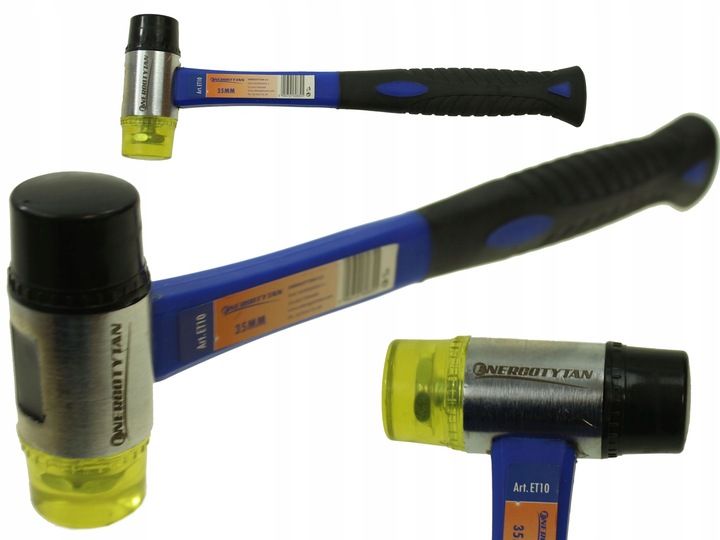 Młotek Montażowy Kaletniczy Plastikowo-gumowy 35mm Energotytan Polska