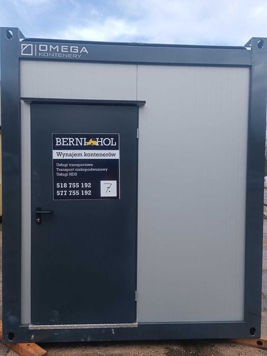 Wynajem kontenera biurowego magazynowego transport Hds biuro budowy