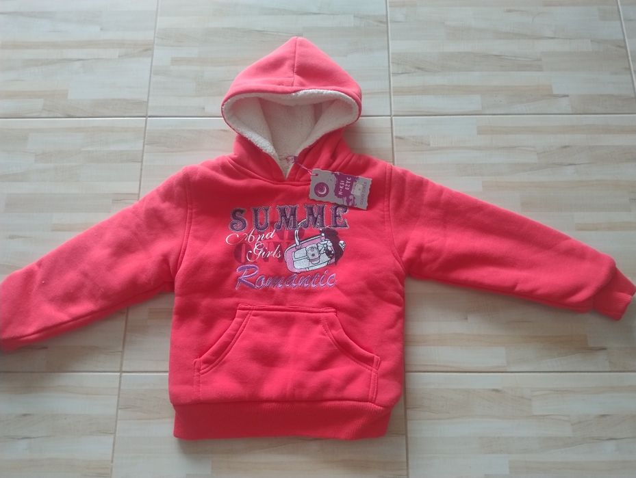 Nowa bluza dziewczęca ocieplana, 128cm, 8 lat