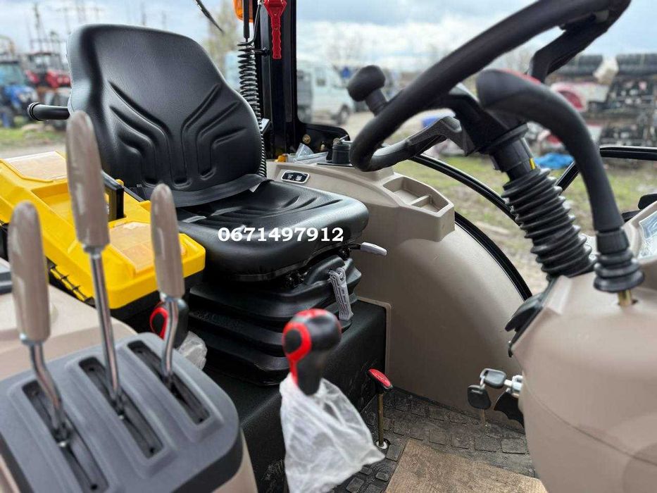 Трактор Скаут TE-504C A/C сірий, червоний, кондиціонер реверс Доставка