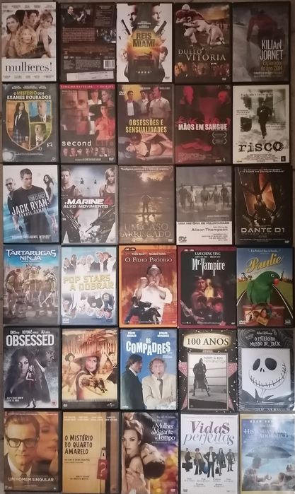 Lote 210 DVD's originais (LOTE 37)