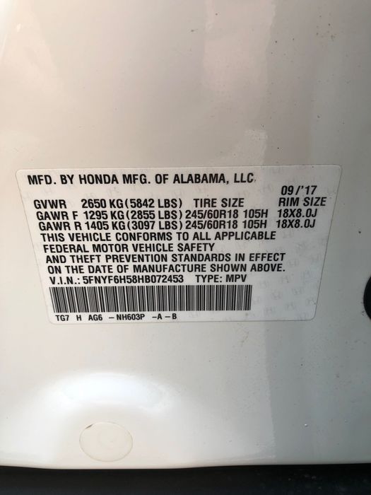 Продається автомобіль Хонда Пілот 2017