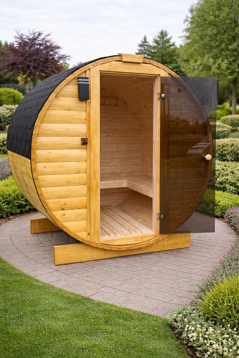 Sauna beczka fińska ogrodowa