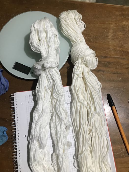 Meada cor branca 95 gramas algodão