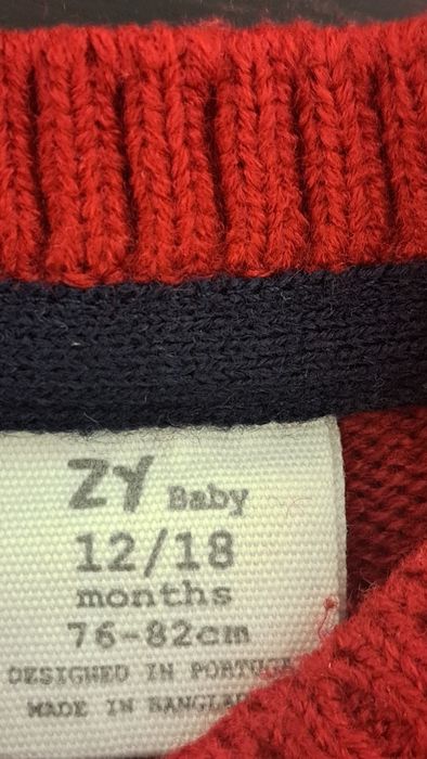 Camisola Malha Natal bebé 12/18 meses