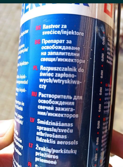 4x Rozpuszczalnik do wtrysków i świec żarowych /zapłonowych