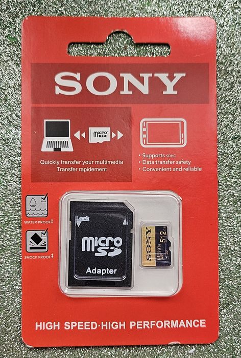 4 cartões de memória Sony de 128gb/256gb/512gb