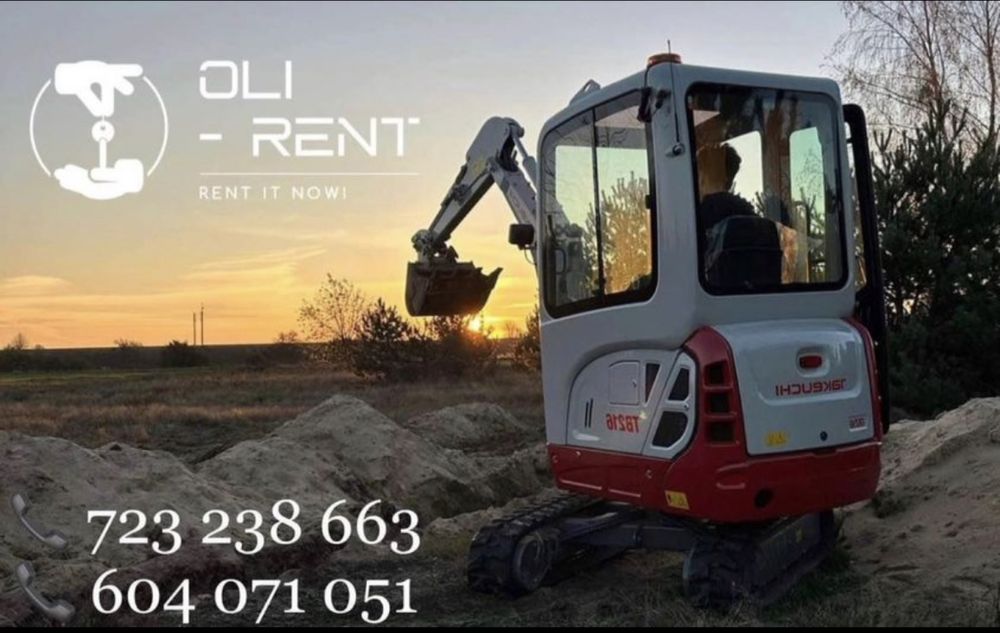 Minikoparka wynajem i usługi, wypożyczalnia