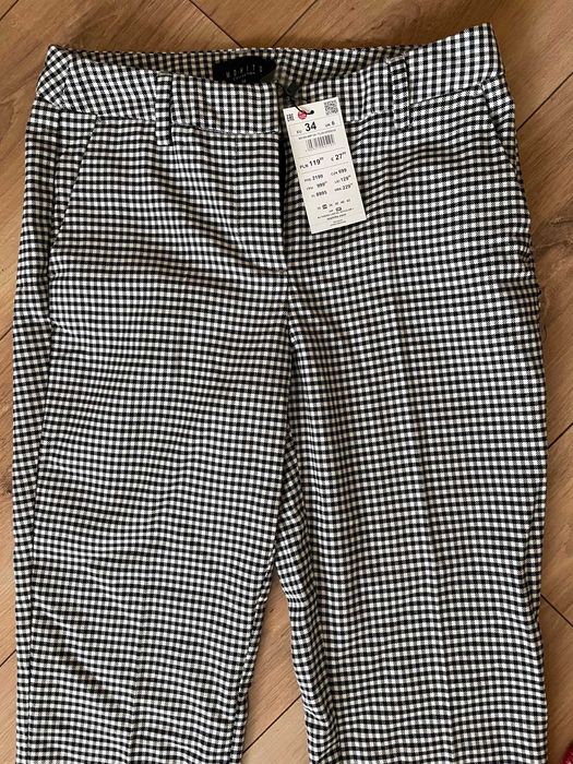 Nowe spodnie 7/8 pepitka Mohito rozmiar XS