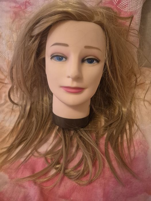 Cabeça cabelo sintético