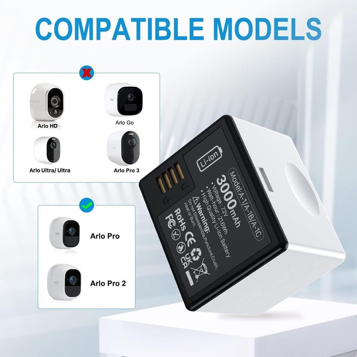 літій-іонний акумулятор для камери Arlo Pro/Pro 2