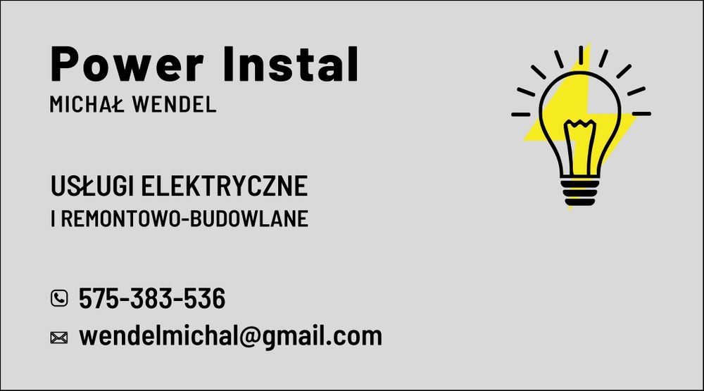 Usługi elektryczne i budowlane