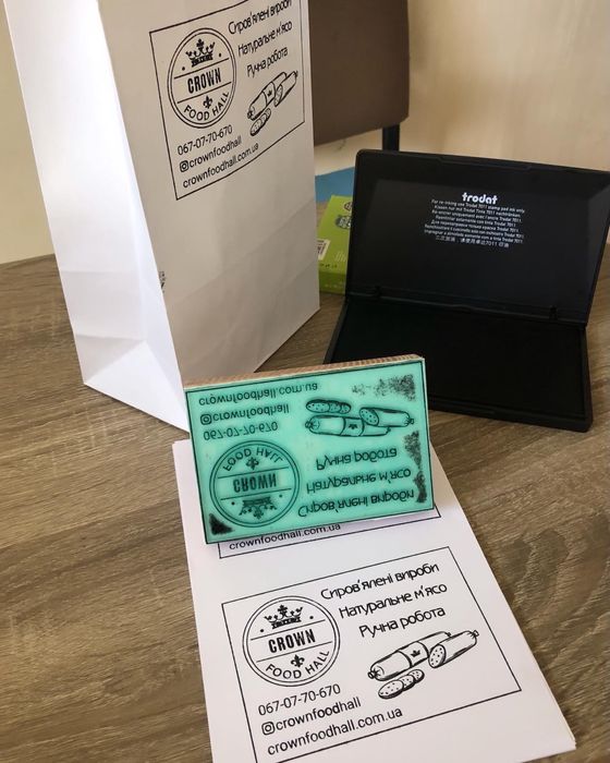 Штамп упаковки, штамп крафтових виробів