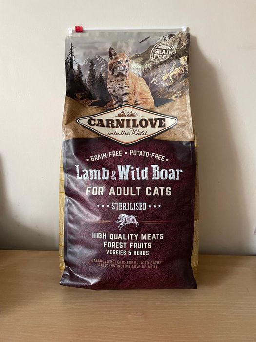 CARNILOVE Cat Lamb & Wild Boar Sterilised 2 кг 6 кг для стерилізованих