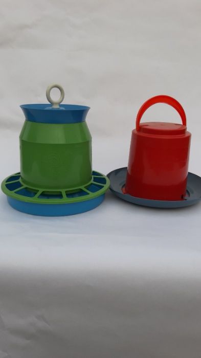 Комплект Поїлка + Годівниця бункерна для курей, бройлерів, качок .