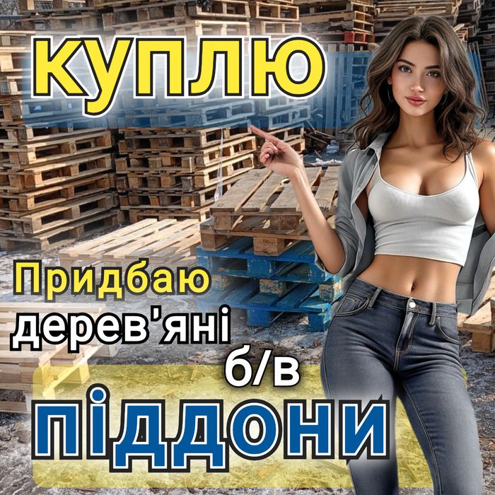 Продаж та Bикуп дерев'яних піддонів в м. Тростянець