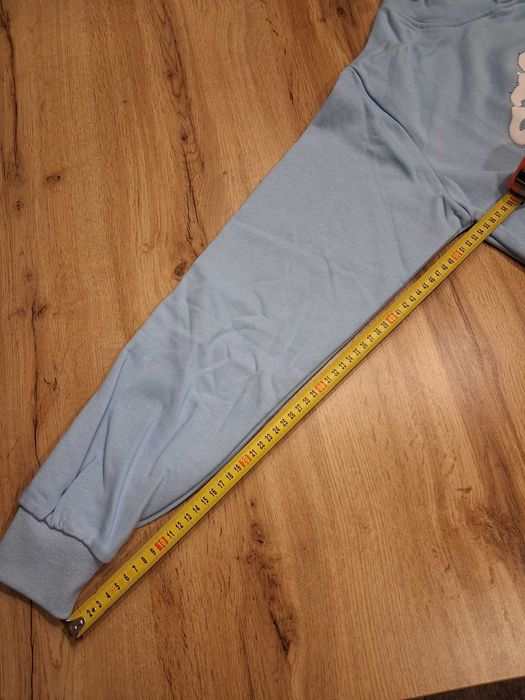 Bluza Sp5der, niebieska, z kapturem