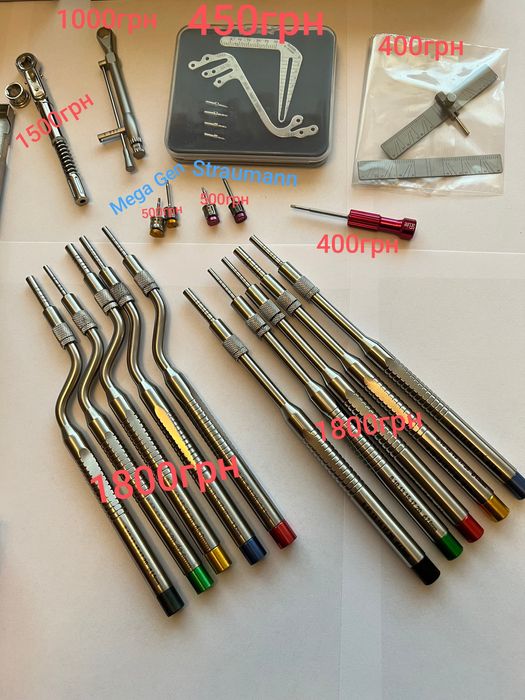 Обладнання для стоматологічної імплантації, інструмент для імплантації