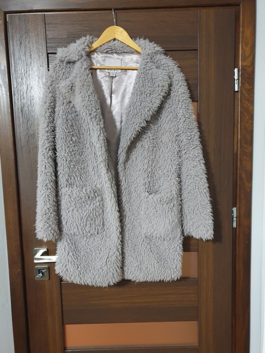 Plaszcz miś szaro liliowy r 36/38