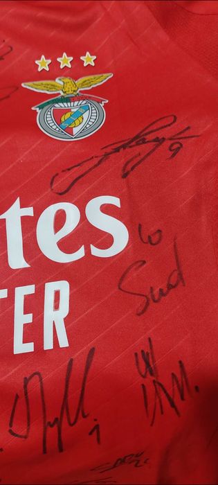 T-shirt Benfica Autografada