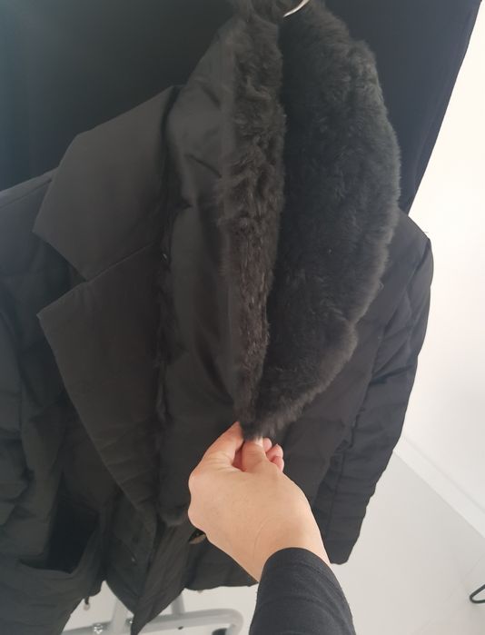 Kurtka Vanila 36 królik puchowa pikowana