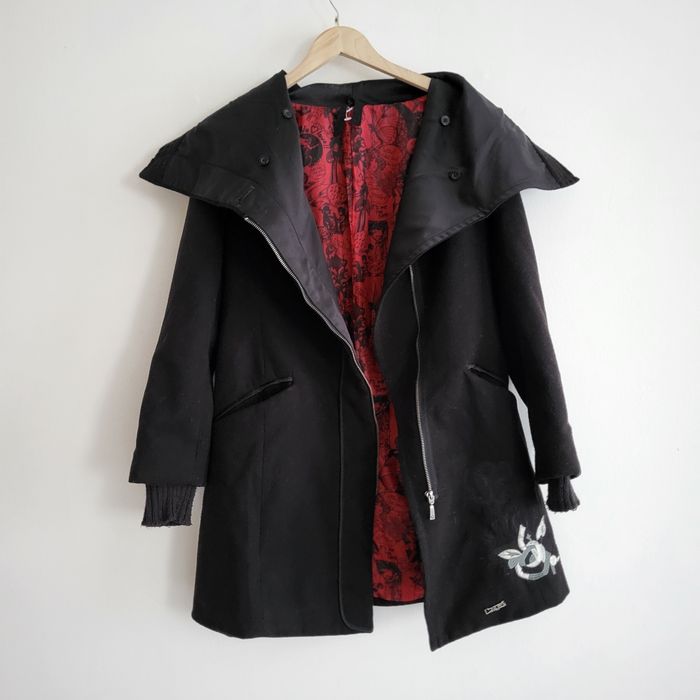 DESIGUAL płaszcz płaszczyk róża love jesień zima 38 m 40 l 42