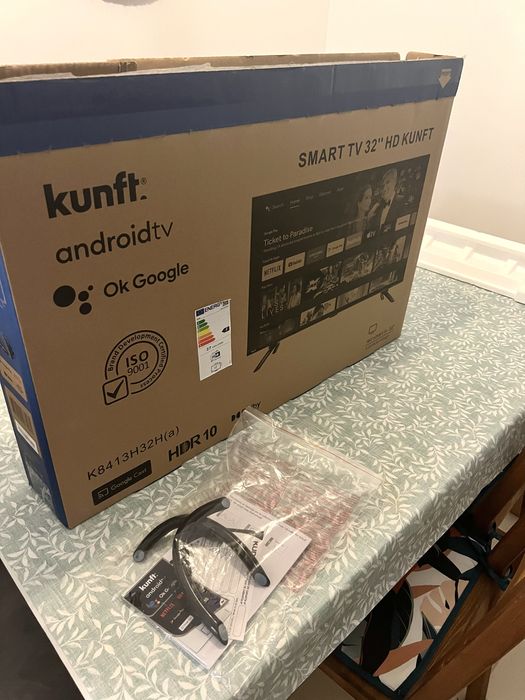 Smart TV Kunft 32” Android TV – COMO NOVA