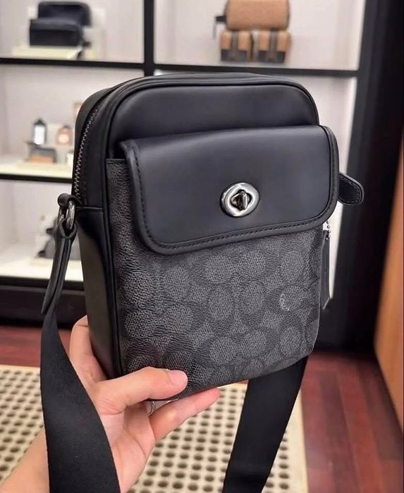 COACH Turnlock Crossbody Чоловіча сумка оригінал мужская сумочка коач