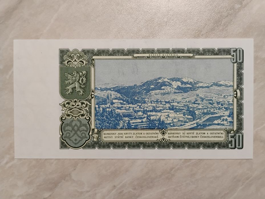 Banknot Czechosłowacja - 50 koron z 1953 r.