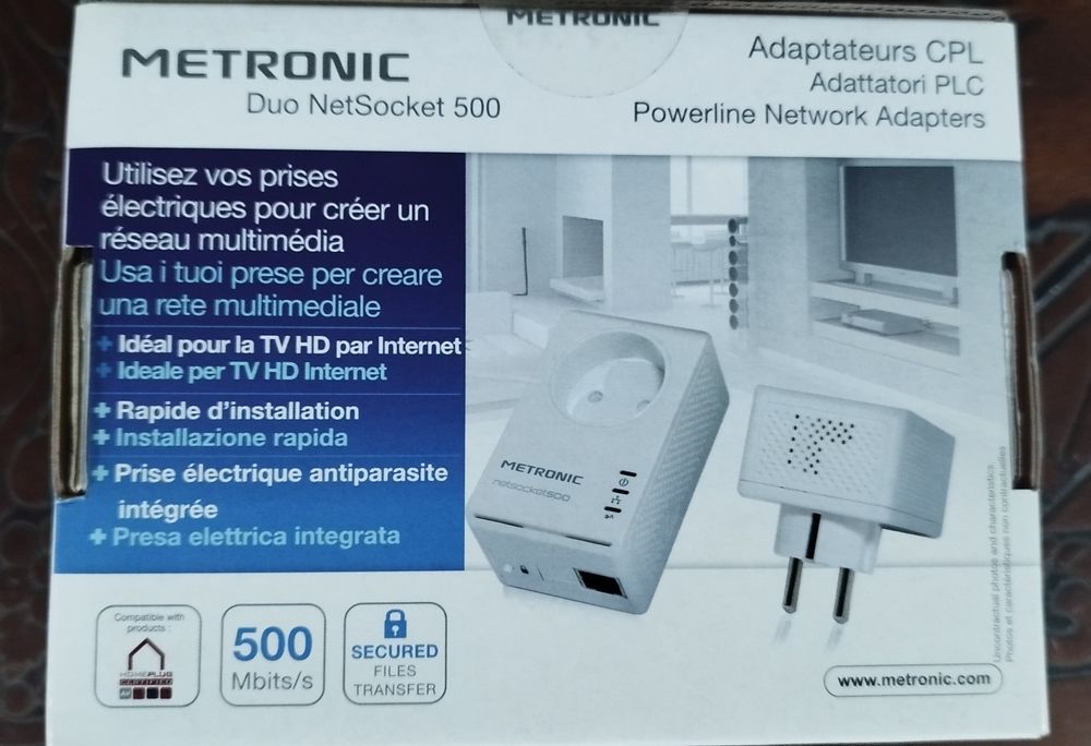 Powerline Metronic Duo NetSocket 500
