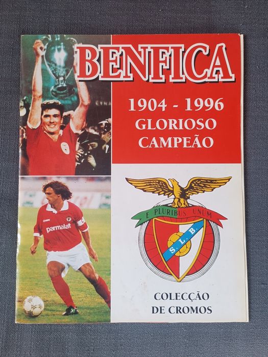 Caderneta BENFICA 1904 - 1996 Glorioso Campeão excelente