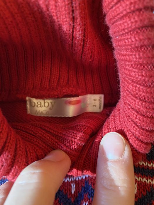 Свитер новогодни 3-6 м