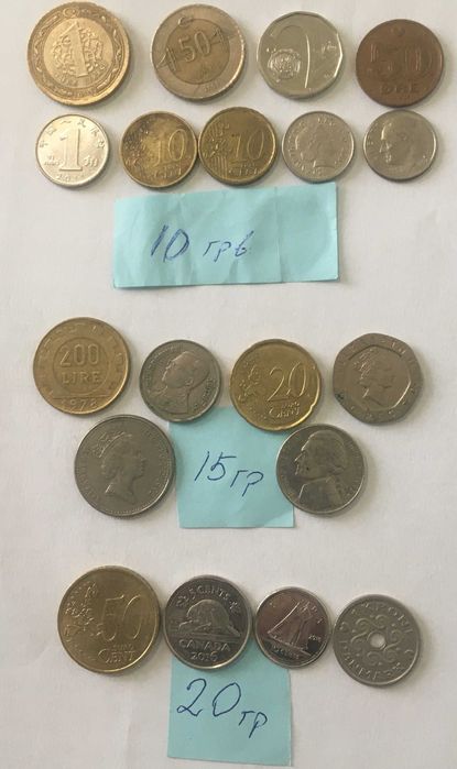 монеты разных стран