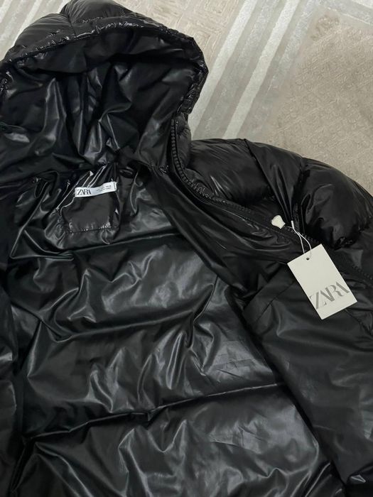 Чоловічий пуховик куртка Zara Puffer Black Analog Moncler зара