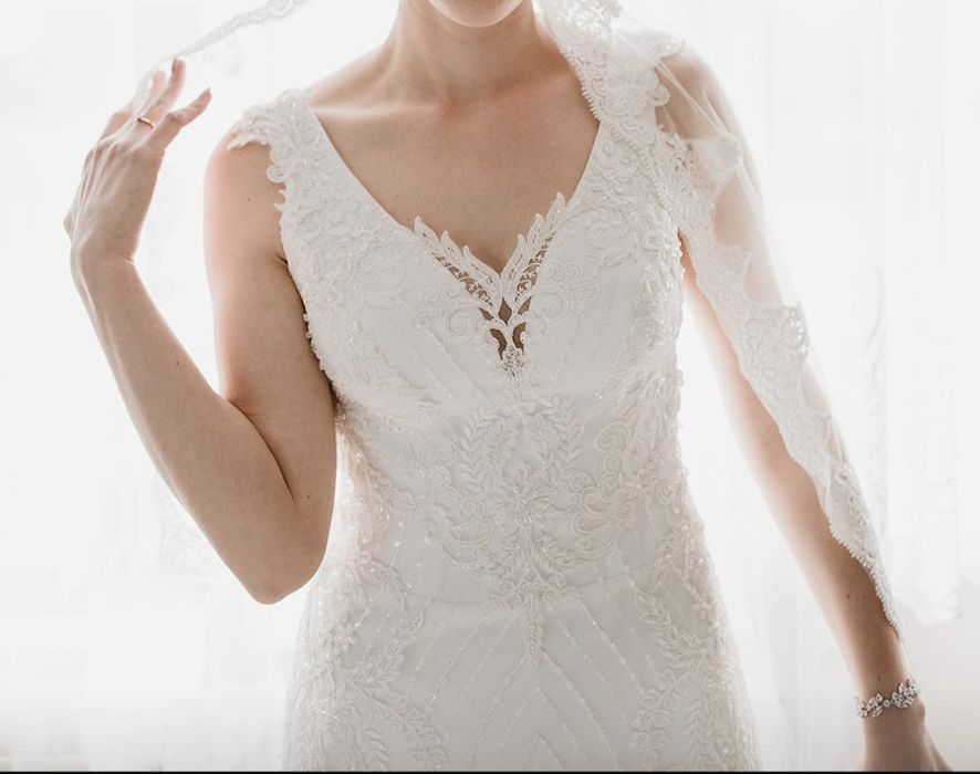 Suknia ślubna 180cm+5