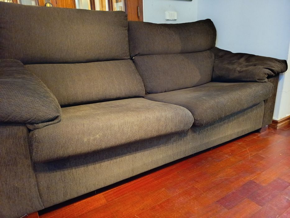 Sofá Castanho 1,95x1,00x1,00