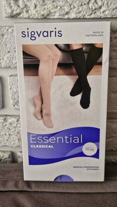 Компресійні панчохи Sigvaris Essential Classical, клас 1, розмір S+