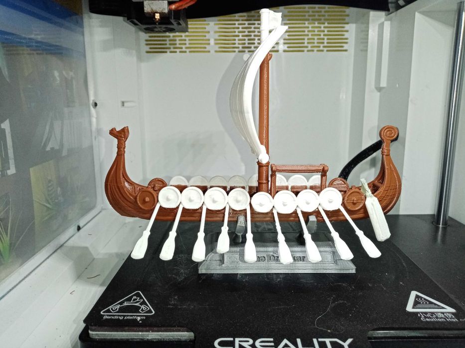 Дракар вікінгів моделька