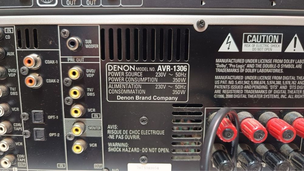 Amplituner Kina Domowego – Denon AVR-1306/Odtwarzacz DVD – Denon DVD-1740