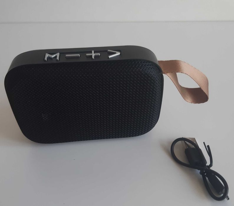 Mini Coluna Som Bluetooth 3W USB microSD Rádio FM Nova