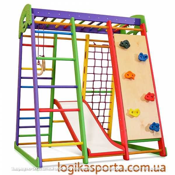 Спортивный детский комплекс, качели, горка, игровой уголок, площадка