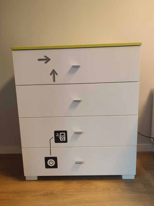 Komoda i skrzynia na zabawki MEBLIK