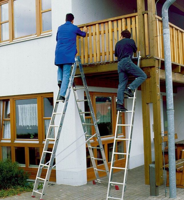 Лестница алюминиевая 7.9м-8.5м.Стремянка раскладная Розкладна драбина