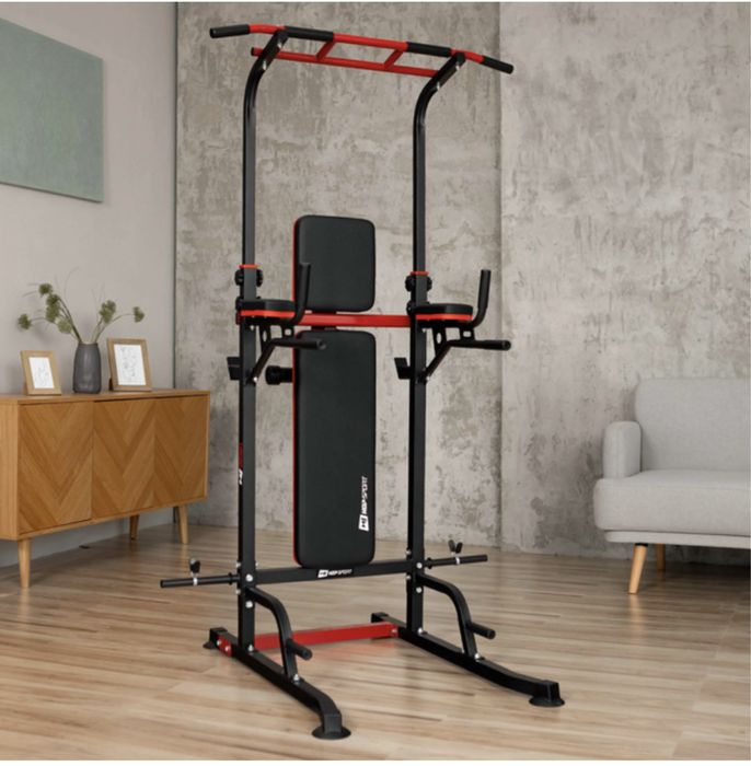 Шведська стінка стійка Силова станція Hop-Sport HS-2015K з лавою