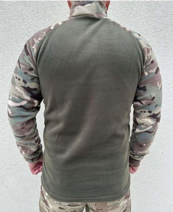 Флісова кофта мультикам олива фліска тактична чоловіча флисовая флиска