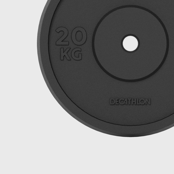 Disco de Musculação ferro fundido 20kg 28mm, ferro fundido em parte