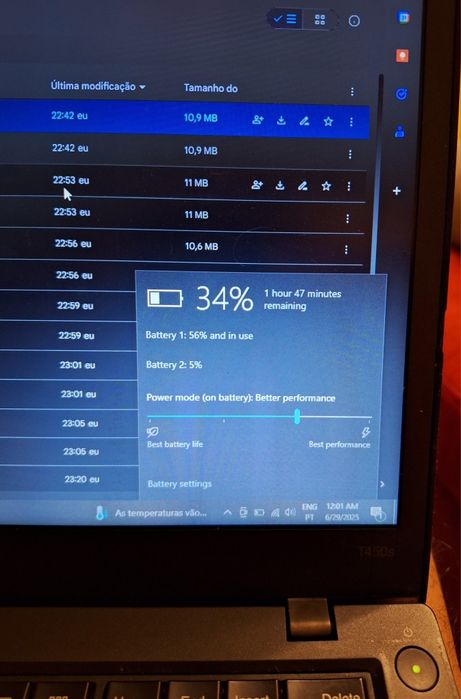 Portátil Lenovo thinkpad
